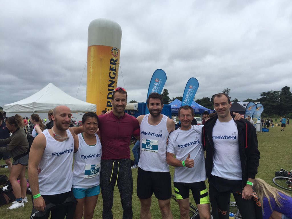 chivy99's tweet photo. @FreeWheel EU team smashing the Media Trust Triathlon https://t.co/vm7ktzJLFS