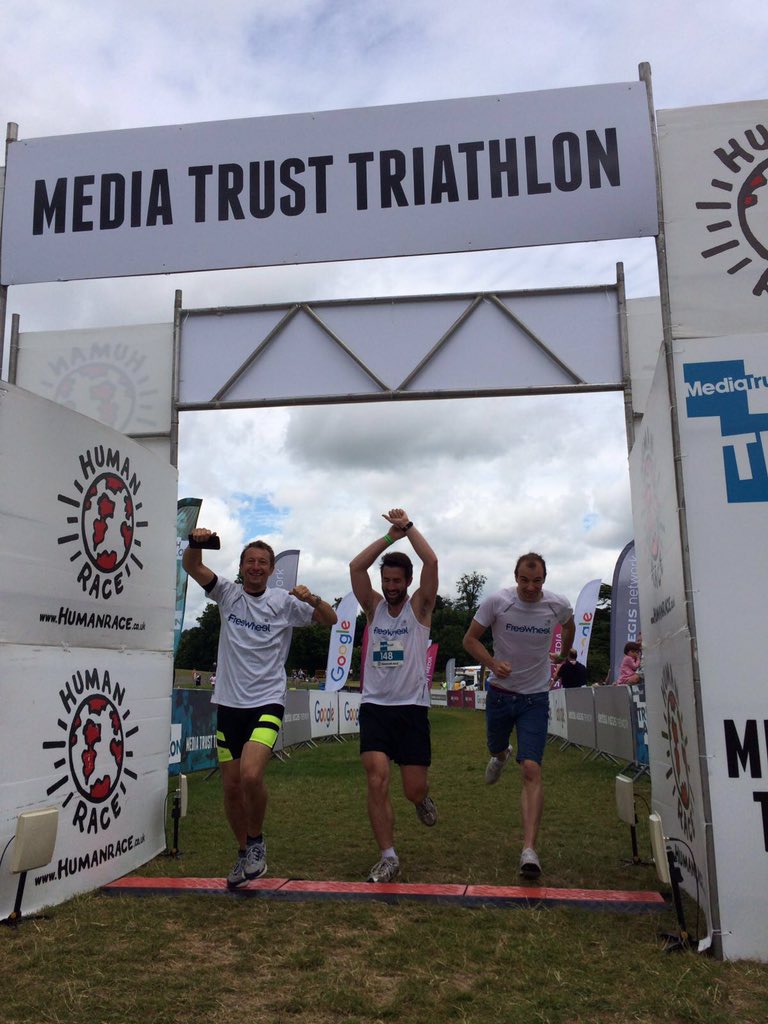 chivy99's tweet photo. @FreeWheel EU team smashing the Media Trust Triathlon https://t.co/vm7ktzJLFS