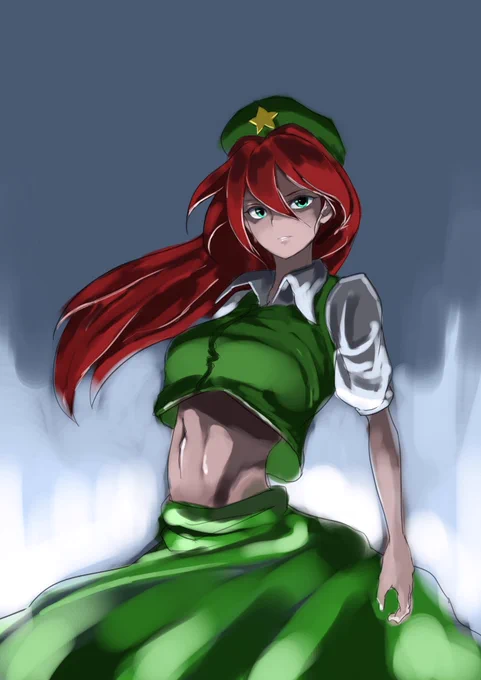 #深夜の真剣お絵描き60分一本勝負門番たそ! 