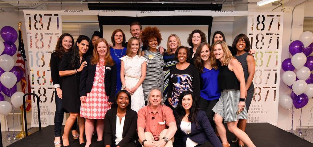 1871tech's tweet photo. Congratulations @nicoleyeary @techbizgurl and the Spring 2016 #WISTEM Cohort on an amazing showcase! #WiSTEMSpring16 https://t.co/DzM78K6tfU