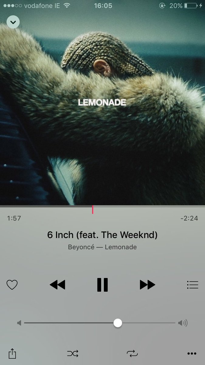 OkaybeeBlog's tweet photo. I think I listen to this song about 20 times a day... On average #LEMONADE https://t.co/5wGSoKfVjj