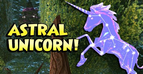 Pirate101's tweet image. The new glistening glittering Astral Unicorn Mount is available in the Crown Shop! bit.ly/29zScAh