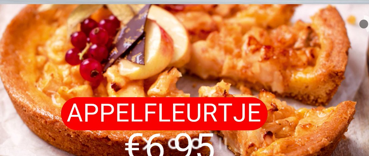 Krijg u dit weekend ook visite ??
In de #aanbieding onze appelfleur #breda