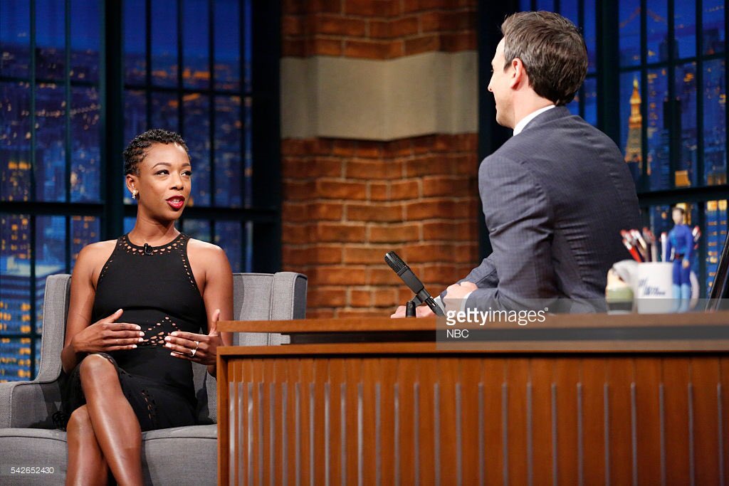 TimMacKayBeauty's tweet photo. #tbt to the night I did @samirawiley makeup for @LateNightSeth ! https://t.co/vVSai6XuHF