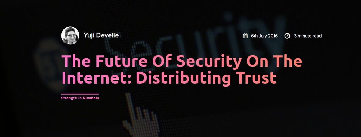 mogulnews's tweet image. How the internet can be made a lot safer by a start-up bit.ly/29rTuxW #IoT #Ransomware #DistributedTrust