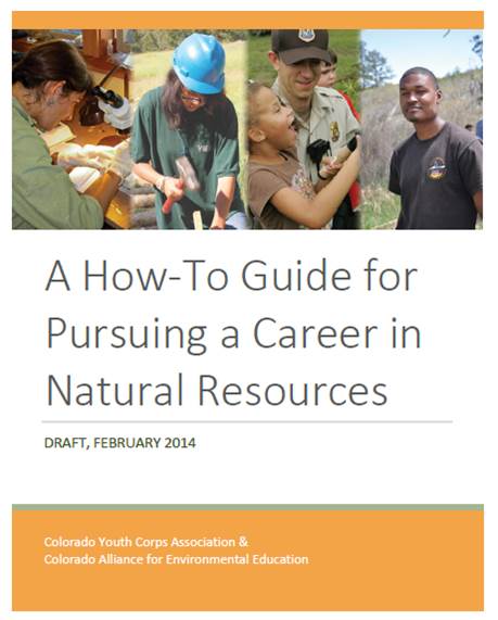 YOU can use our natural resource job-seekers guide for free, it's downloadable here:  getoutdoorscolorado.org/jobs/career-pl…