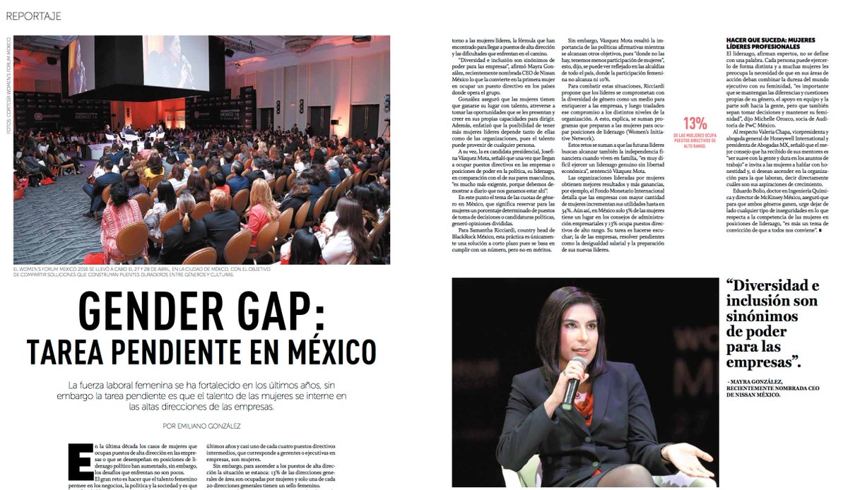 jcagid's tweet photo. Así se construye el futuro: necesitamos mujeres en el poder #BIZZMagazine @milenio #WFMX16 https://t.co/q8p1I7UoVF https://t.co/FTexPNqfwA