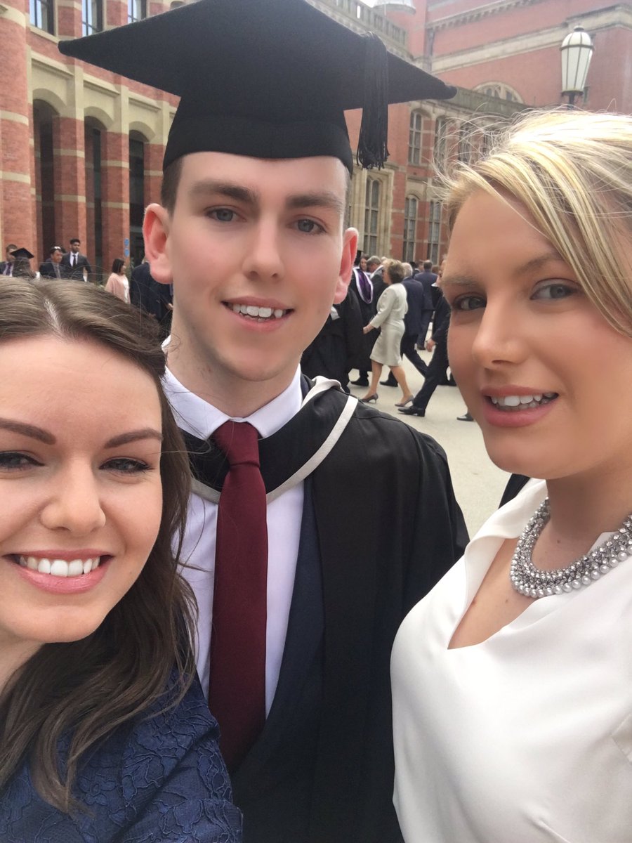Maccy_88's tweet photo. #UoBgraduation Final sibling graduating from @unibirmingham today. Congratulations @AVFC_Kevin https://t.co/y7c21AEIWC