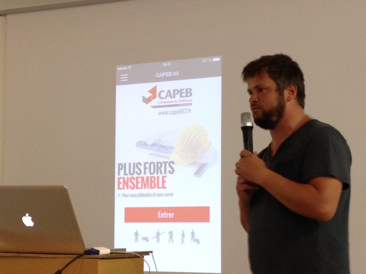 phmouget's tweet photo. Lors de l #ag de la #capeb63 présentation d une nouvelle application professionnelle @capeb_fr https://t.co/OAgIQvK6qp