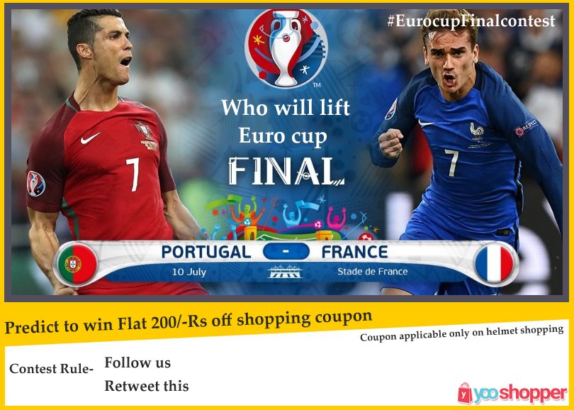 YooShopper's tweet photo. #eurocupfinalcontest Predict to win shopping vouchers  of 200/- #yooshopper #contestalert #contestindia #contest https://t.co/TeSmzbQ9E4