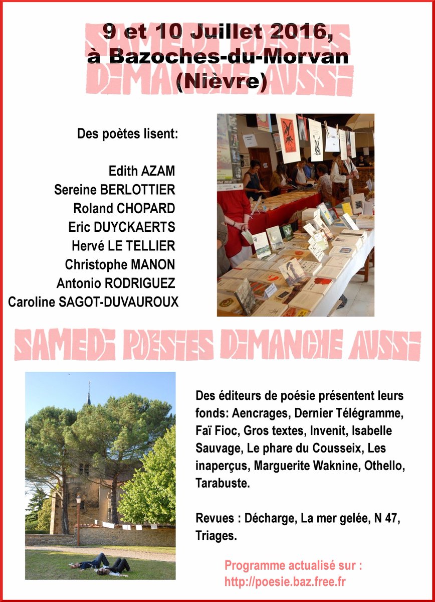 invenitEditions's tweet photo. Retrouvez les éditions #invenit ce #weekend au "Samedi poésies, dimanche aussi" à Bazoches-du-Morvan ! https://t.co/QAmSbkz1KV