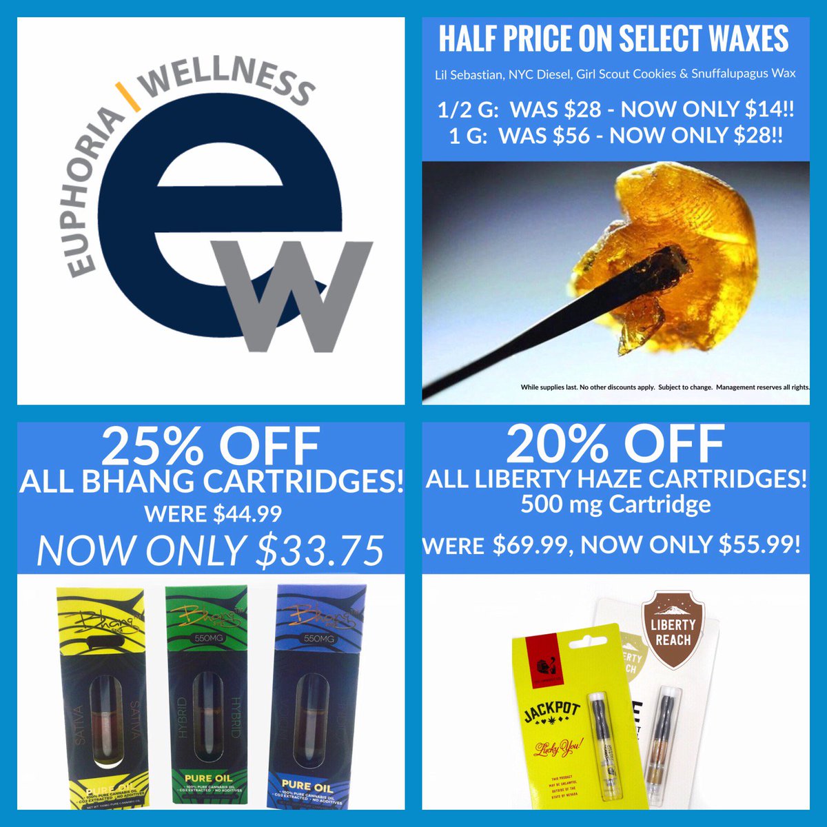 Celebrate 7/10 w/ Incredible DEALS ALL WEEKEND! #euphoriawellness Free delivery 702-960-7200