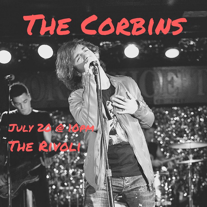 TheCorbinsRock's tweet photo. July 20th at 10pm at @RivoliTO 
We slay!#livemusic #toronto #punk #punkrock https://t.co/IWnOtZJ1BS
