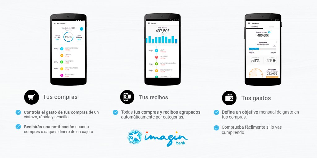 LKXA's tweet photo. Ahorra, controla tus gastos o envía dinero desde tu móvil. ¡Descubre @imaginBank y su “app”! https://t.co/Hhl9SzUQKA https://t.co/nA1KcdgNvM