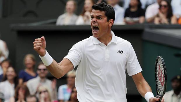 globeandmail's tweet photo. #BreakingNews: Milos Raonic beats Roger Federer, advances to #Wimbledon final
https://t.co/ZWOcb78kXj https://t.co/cNACK04ZgA