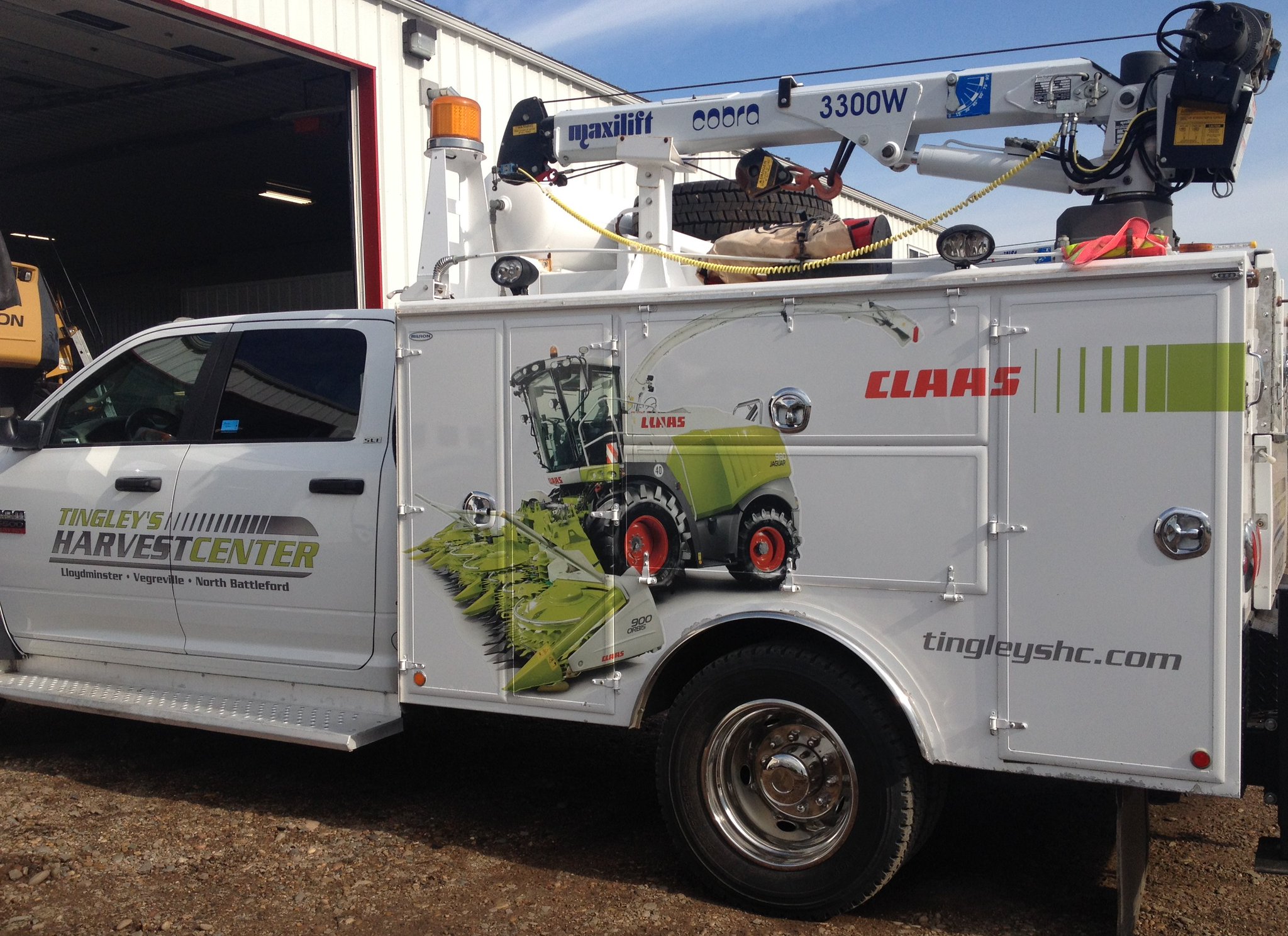 TingleyHarvestCenter on Twitter "New service truck getting ready to