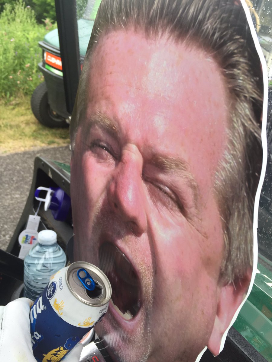 Thirsty paul? It is 11:30 I guess. #golfwithpaul