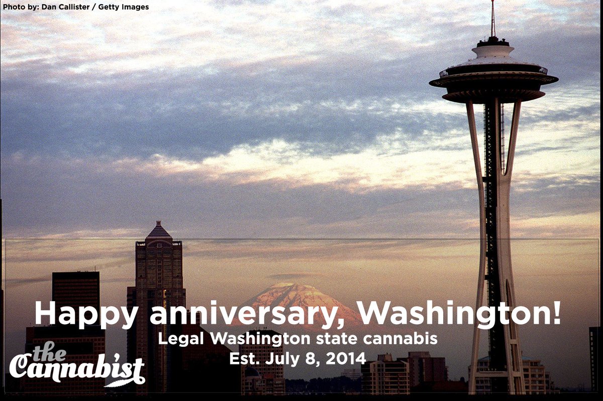 cannabist's tweet photo. Has it already been two years, Washington state? Happy anniversary! https://t.co/aGOqFTfPLu #AllThingsWeed https://t.co/bchmhHXAqM