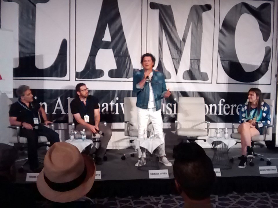 ClaudiaIEAS's tweet photo. Latín Grammy 101 @SoundsFromSpain #LAMC #GabrielAbaroa #SebastianKrys #AngelaMartínez #ThomRusso #CarlosVives https://t.co/ugmOvFjH4h