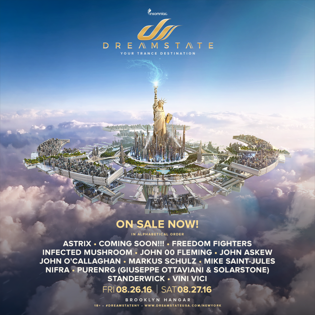 DreamstateUSA's tweet photo. Tickets for #DreamstateNY are on sale NOW! 🙌  2-day passes start at $70 +fees.✨ ✈https://t.co/luAd97FZW0 https://t.co/UIXDnKEmxV