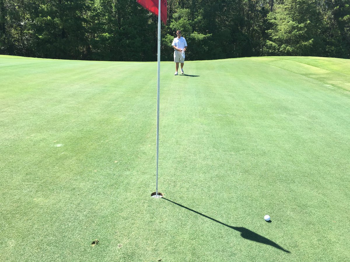 BrentASJax's tweet photo. This shot wasn't Ty's and it wasn't @ddistefanopgm - oh must have been mine. Hit the stick. ⛳️🐥 haha. https://t.co/KTJH8u8YuH