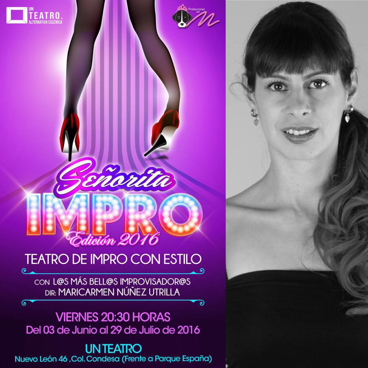 Es hoy!!!! Nos vemos a las 8:30 pm en <a href="/UnTeatro/">Un Teatro</a> #impro #teatro #viernes