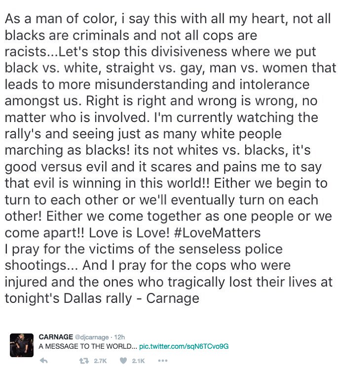 WORLDSTAR's tweet photo. It's good vs. evil, not race vs. race @djcarnage message speaking facts #WSHH 🙏🏻 https://t.co/YbCtIv3Uao