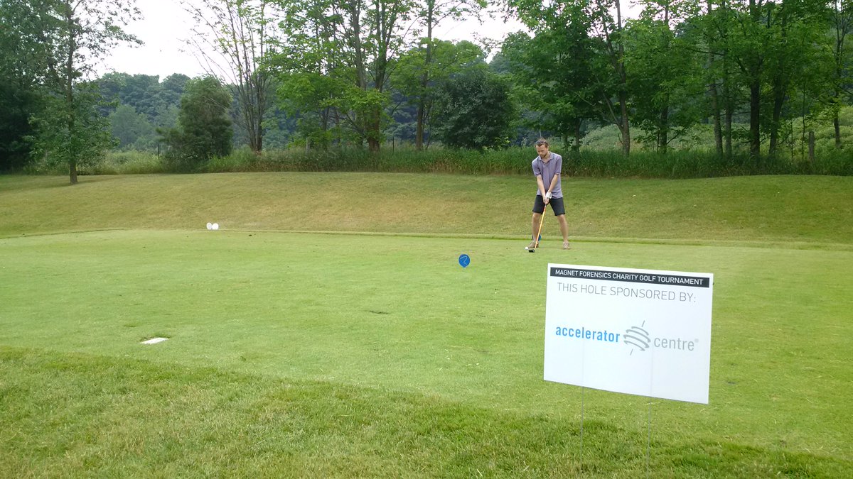 AC_Waterloo's tweet photo. Collin from @Visibull teeing off at the AC sponsored hole at @MagnetGolfTourn ! https://t.co/Iy7hk6AlyA