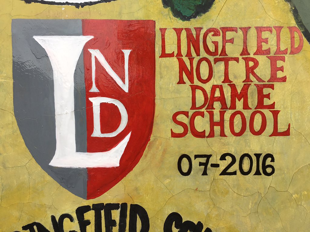 LingfieldKenya's tweet photo. The girls' logo on the wall #artistic #leavingourmark https://t.co/AzNC3KMgRd