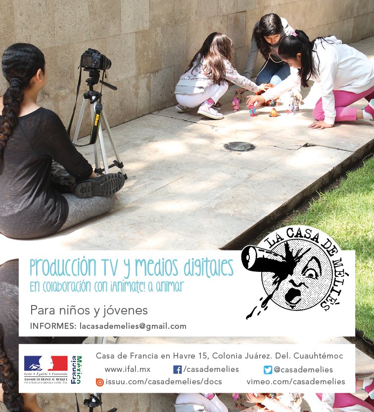 casademelies's tweet photo. Todavía pueden inscribirse en el taller #ProducciónTv y medios digitales Inicia 18/07 #Animate2016 @lab_ciudadania https://t.co/qqv9GV4WIR
