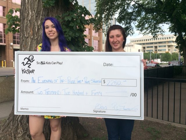 Thank you @TappinTirs &amp; <a href="/Rileyglen/">Riley Glennon</a> for your donation to us and <a href="/KSStAlbert/">KidSport St. Albert</a> "An Evening of Tap" was a huge success!