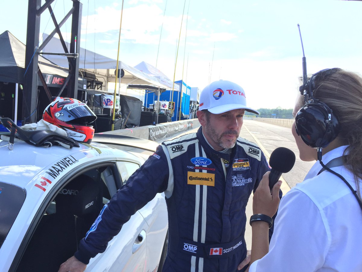 IMSA's tweet photo. Local hotshoe @smaxwell27 captures a record-breaking @TOTALUSA Pole Award at @CTMPOfficial! #CTSC https://t.co/4KUJfwv9Im