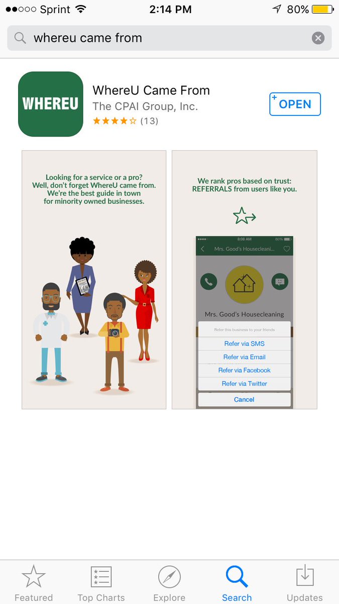 xavierbeloved's tweet photo. I Urge ALL of my Brothers and Sisters to download this app @WhereUCameFrom #BlackLivesMatter #SupportBlacks https://t.co/8eW7lN3YsJ