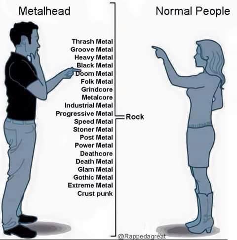 escribircancion's tweet photo. Metalero vs gente normal https://t.co/SmtD4toS9e