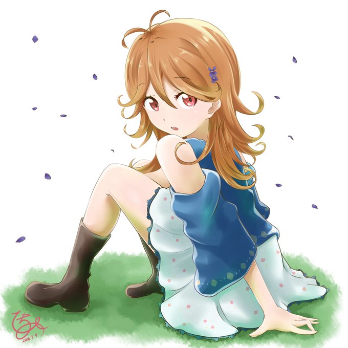 平。(ひらまる)さんがTwitterに投稿した臼田スミレ(ゾンビランドサガ)のイラスト。