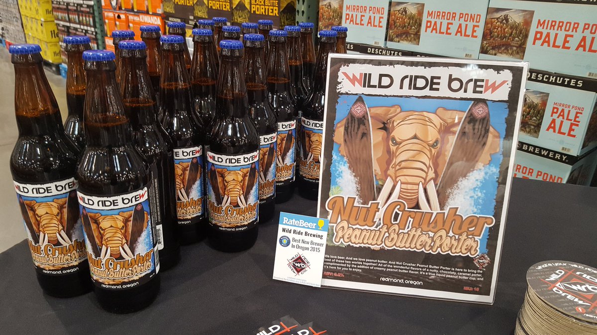 WildRideBrewing's tweet photo. Check us out @Costco #inBend! #nutcrusherpeanutbutterporter #hopperheadipa #cheers https://t.co/VZcqHz477V