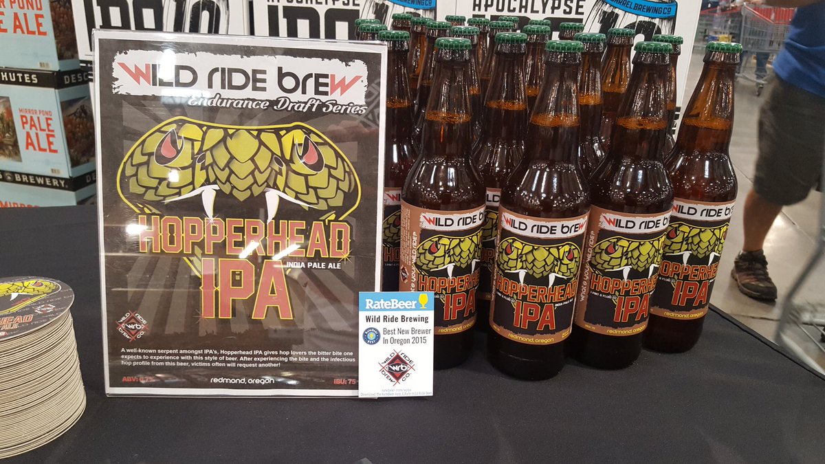 WildRideBrewing's tweet photo. Check us out @Costco #inBend! #nutcrusherpeanutbutterporter #hopperheadipa #cheers https://t.co/VZcqHz477V