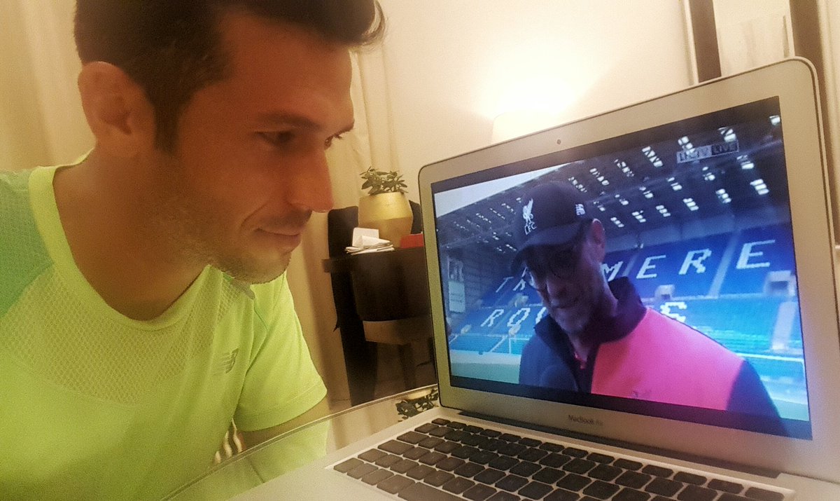 luchogarcia14's tweet photo. Not game today ? Yes, on @LFCTV 1st game of the Preseason LFC vs Tranmere.  Boss happy with future ahead!! https://t.co/LoN7SUsu4B