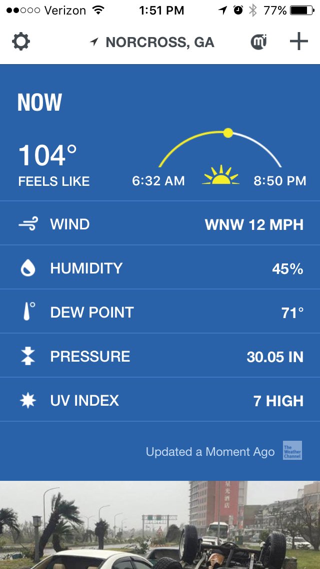 Going to have to cool off at the lake later today!