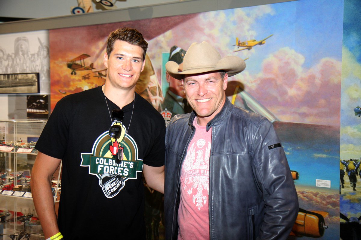 ColbornesForces's tweet photo. We loved hanging out with one of our country stars @georgecanyon at the Benefit Concert! Happy Stampede Everyone! https://t.co/qIlzNvCzpK