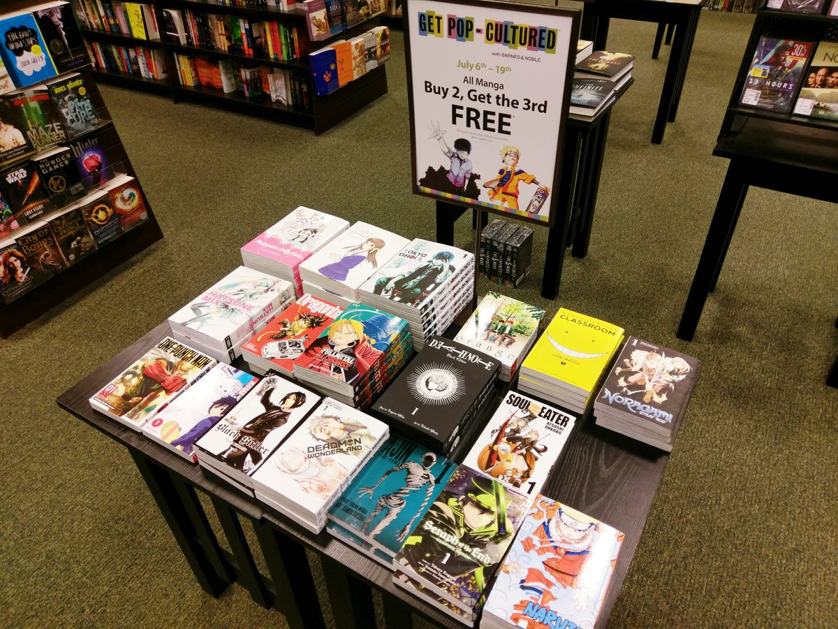 Barnes Noble Happy Valley On Twitter Manga Fans Buy 2 Get 3rd Free