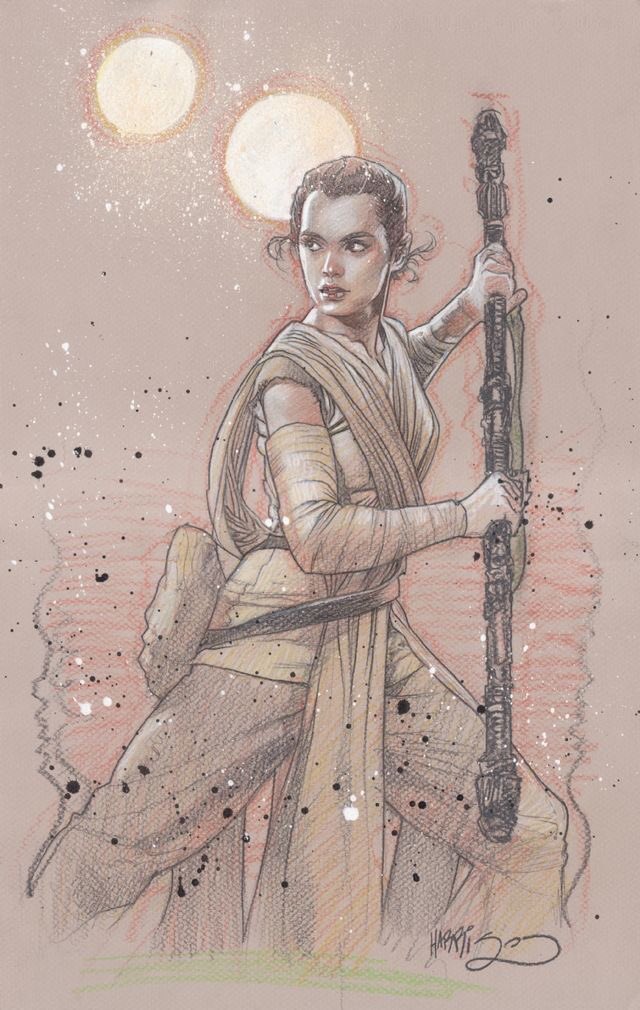 Tony Harris artist #StarWarsTheForceAwakens <a href="/IAmRey__/">Rey</a> @JediInTreyning <a href="/HanSolo_2187/">Han Solo</a> <a href="/FeministAwakens/">Feminist Rey</a> <a href="/ReyOfForce/">Rey of Force</a>