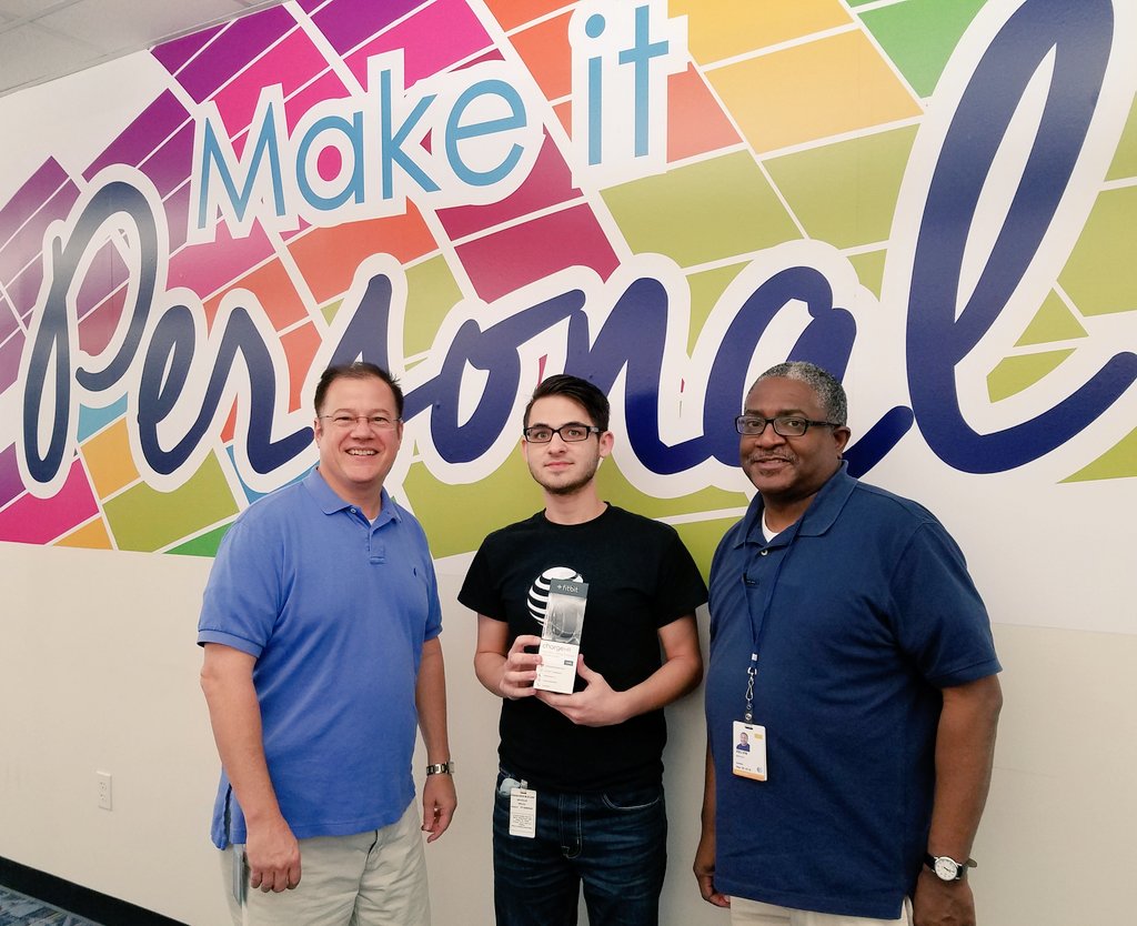BRCallCenter's tweet photo. Congratulations to our Grand Prize winner of Your Health Matters contest @BRCallCenter @Welch_Nicholas #lifeatatt https://t.co/A7jktV9NCO