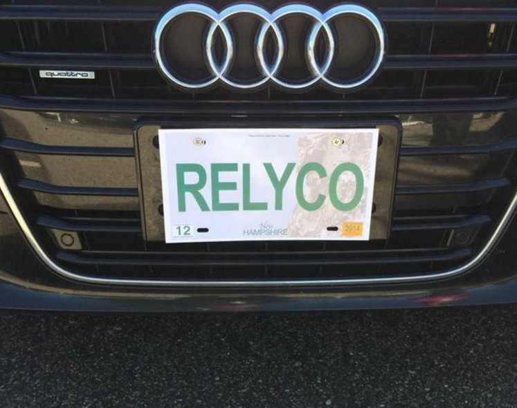 RelycoSales's tweet photo. #FlashbackFriday to this simply stunning #REVLAR license plate. #GraniteState #REVLARrocks https://t.co/wgsOELhpzm