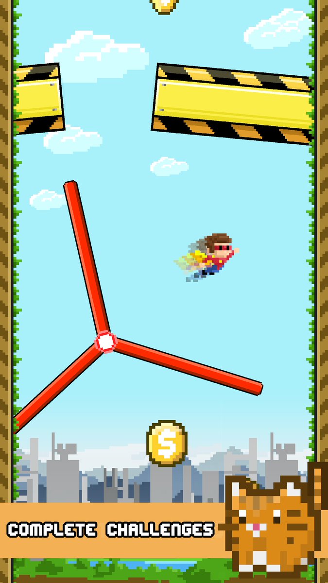 jeffreyyim's tweet photo. #Superheroes v Windmills #crazyskies out July 13th on #ios. #gamedev #mobilegaming https://t.co/4IltBC3DqN