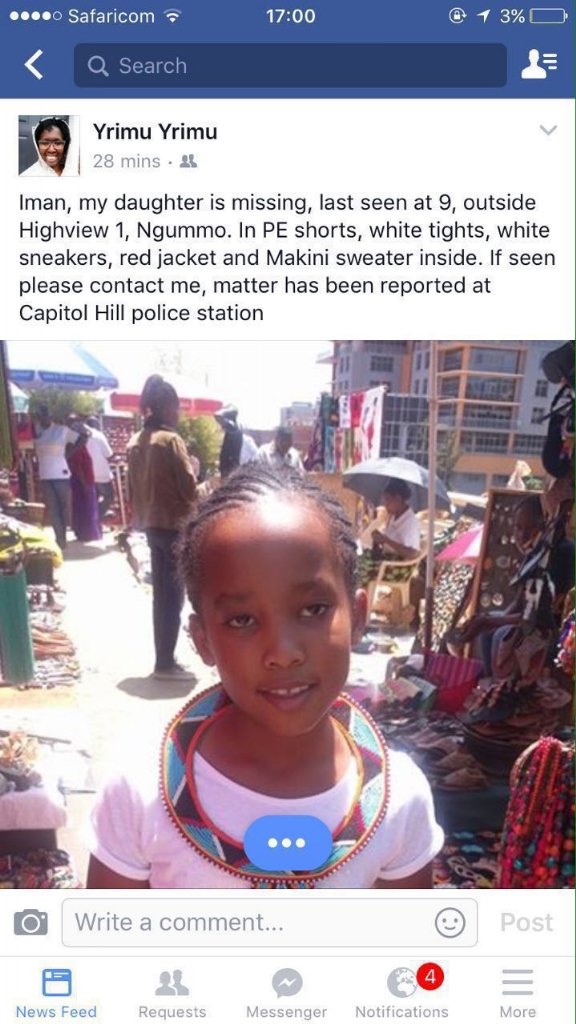 BabaAtana's tweet photo. Missing Kid. Be On the Look Out. Share Wide. #MissingPersonsKE . https://t.co/hQuPC8yfnn