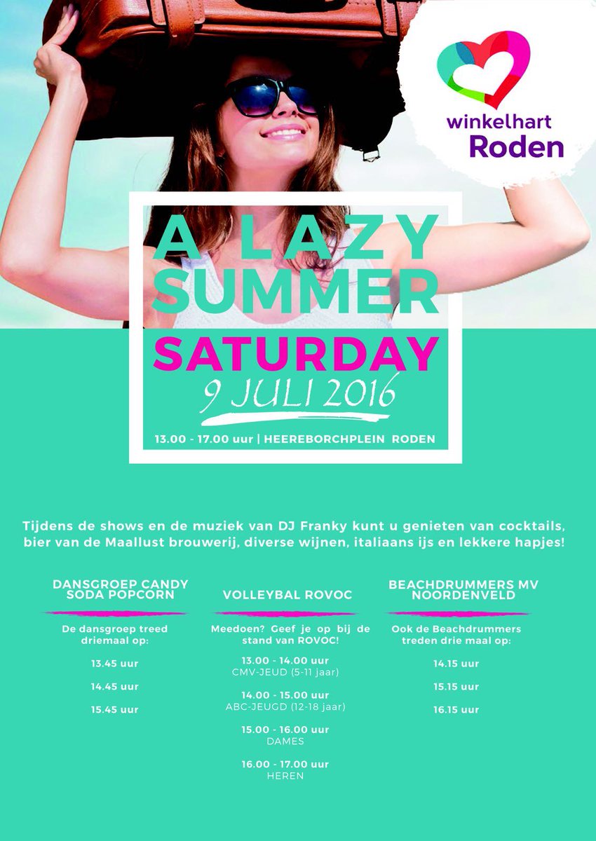 A lazy Saturday,  tot morgen...13.00 - 17.00 uur in het #winkelhartroden