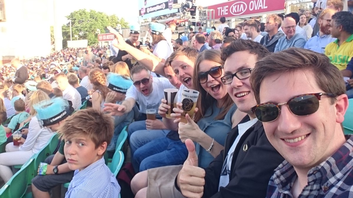 Not raining at the cricket ☀ #surreyblast