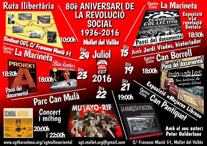 Activitats #vallesoriental #80èaniversari. No us les podeu perdre!