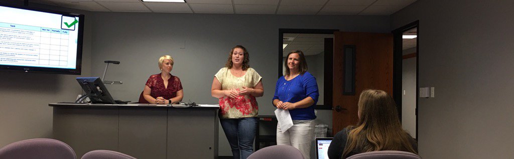 KevinGLowery's tweet photo. Gerri, Bethany, and Luciana did a great job presenting their project today! #ead6024 #SBUAdmin2016 https://t.co/KMjijtwDYO